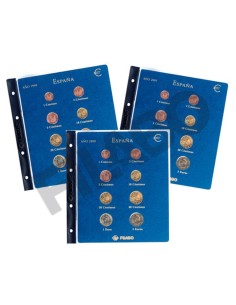 FILABO HOJA MONEDAS EURO ESPAÑA AÑO 1999/2001 (3 HOJAS) 2
