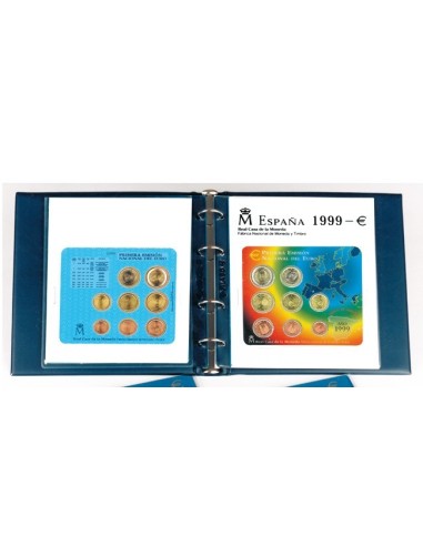FILABO HOJAS FNMT ALBUM CARTERITAS ESPAÑA EURO 1999/2002