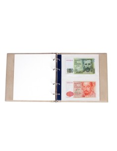 HOJA ALBUM DE BILLETES NUMIS 2 COMPARTIMENTOS DE 165 MM. X 95 MM.