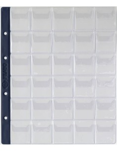 HOJA ALBUM MONEDAS PREMIUM 30 COMPARTIMENTOS FILABO CON HOJA CARTULINA IMPRESA PARA ANOTACIONES 2