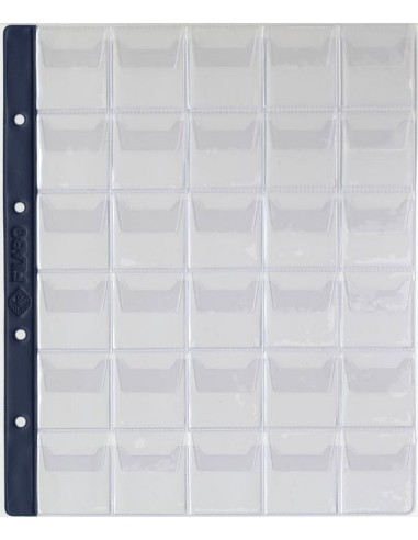 HOJA ALBUM MONEDAS PREMIUM 30 COMPARTIMENTOS FILABO CON HOJA CARTULINA IMPRESA PARA ANOTACIONES