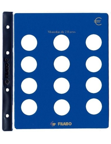 HOJA MONEDAS 2 EURO UNIVERSAL FILABO