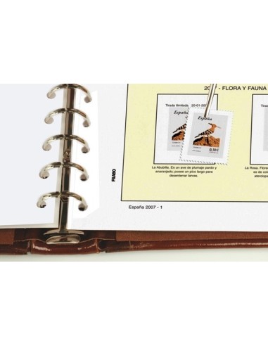 HOJAS FILABO ALBUM DE SELLOS DE ESPAÑA - SELLOS Y HOJITAS BLOQUE