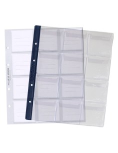 HOJA ALBUM MONEDAS PREMIUM 12 COMPARTIMENTOS FILABO CON HOJA CARTULINA IMPRESA PARA ANOTACIONES