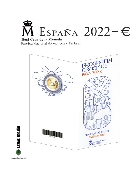 Hoja Cartera 2 Euro FNMT Filabo