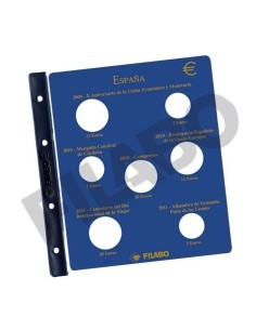 Hoja monedas 2 Euro+12/20 Euro 2009/2011 Filabo