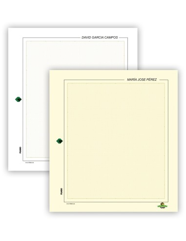 Hojas Neutras Filabo Personalizadas - Paquete 25 hojas