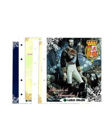 FILABO - ALBUM DUROS DE PLATA AMADEO I, GOBIERNO PROVISIONAL Y REVOLUCION CANTONAL COLOR NEGRO