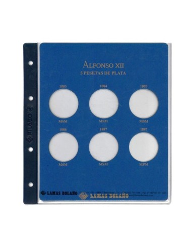 ALBUM DUROS DE PLATA ALFONSO XII, COLOR VERDE