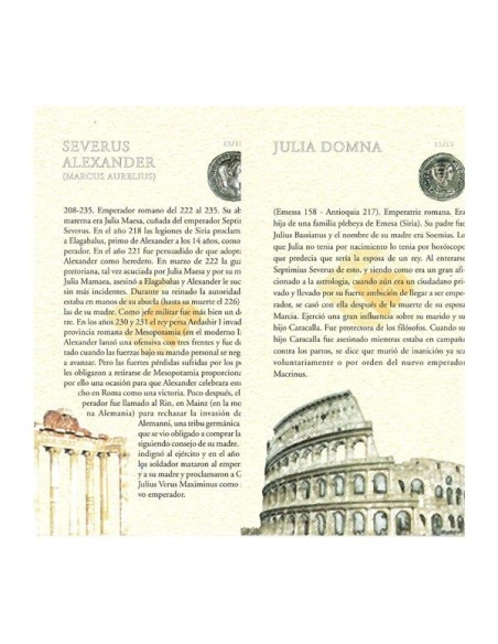 Álbum Filabo Imperio Romano 6 hojas + fichas