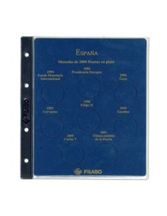 FILABO HOJA MONEDA 2000 PESETAS ESPAÑA 1994/2001 2