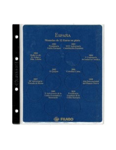 FILABO HOJA MONEDAS 12 EURO ESPAÑA 2002/2010 2