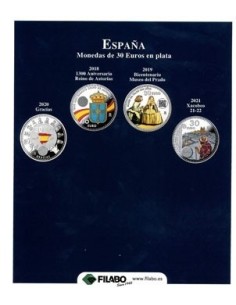 Hoja monedas 30/40 Euro 2018/2025