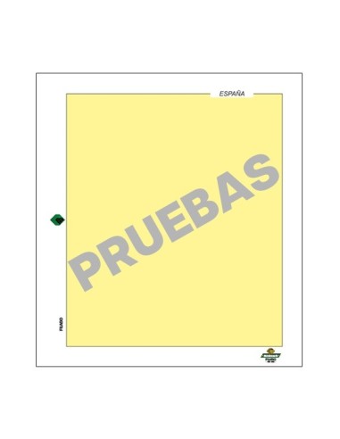 HOJAS FILABO ALBUM DE SELLOS DE ESPAÑA - PRUEBAS HOJITAS SIN DENTAR
