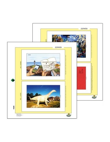 HOJAS FILABO ALBUM DE SELLOS DE ESPAÑA - ENTEROS POSTALES POR AÑOS