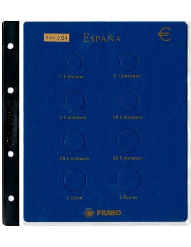 Hoja monedas Euro España Filabo