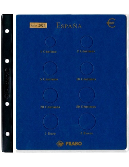 Hoja monedas Euro España Filabo
