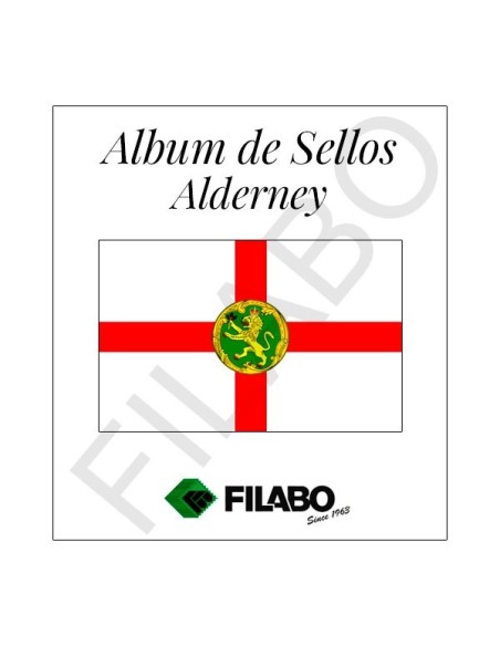 SUPLEMENTOS FILABO ALDERNEY HOJAS ALBUM DE SELLOS 