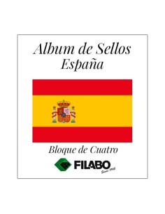 HOJAS FILABO ALBUM DE SELLOS DE ESPAÑA BLOQUE DE CUATRO - SELLOS Y HOJITAS BLOQUE